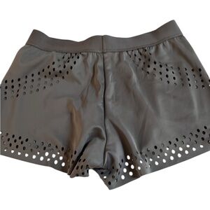 Adidas by Stella McCartney size large fits sizes 10-12 gray laser cut 3”inseam